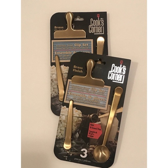 6 Pieces Heavy Duty Bag Clips for Organizing Kitchen Coffee Measuring Spoon - Picture 2 of 13